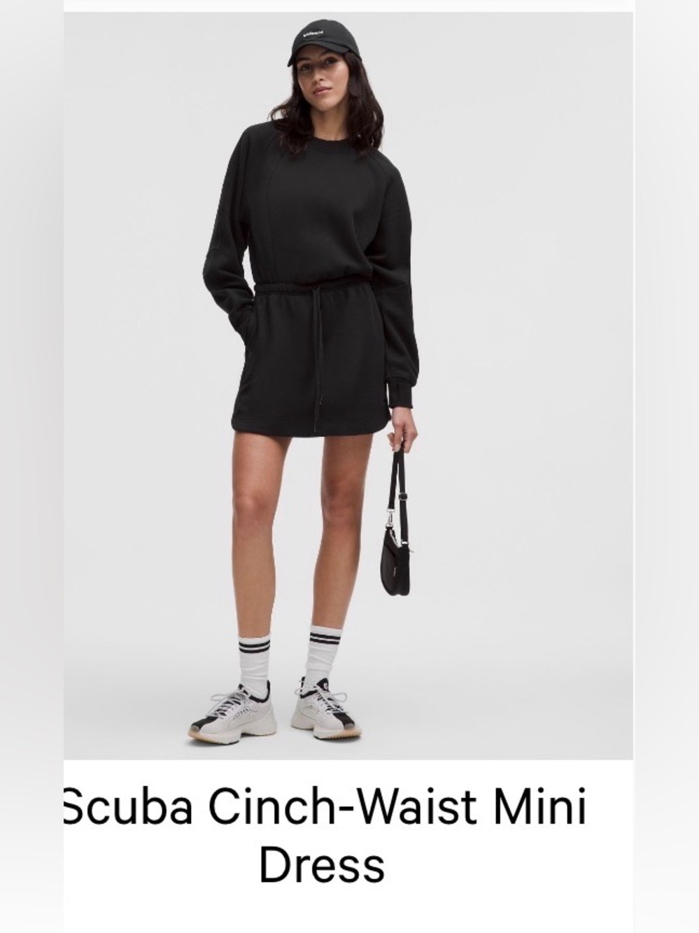 Lululemon cinch waist scuba dress NWT m